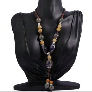 Elegant Multi-Color Beaded Necklace